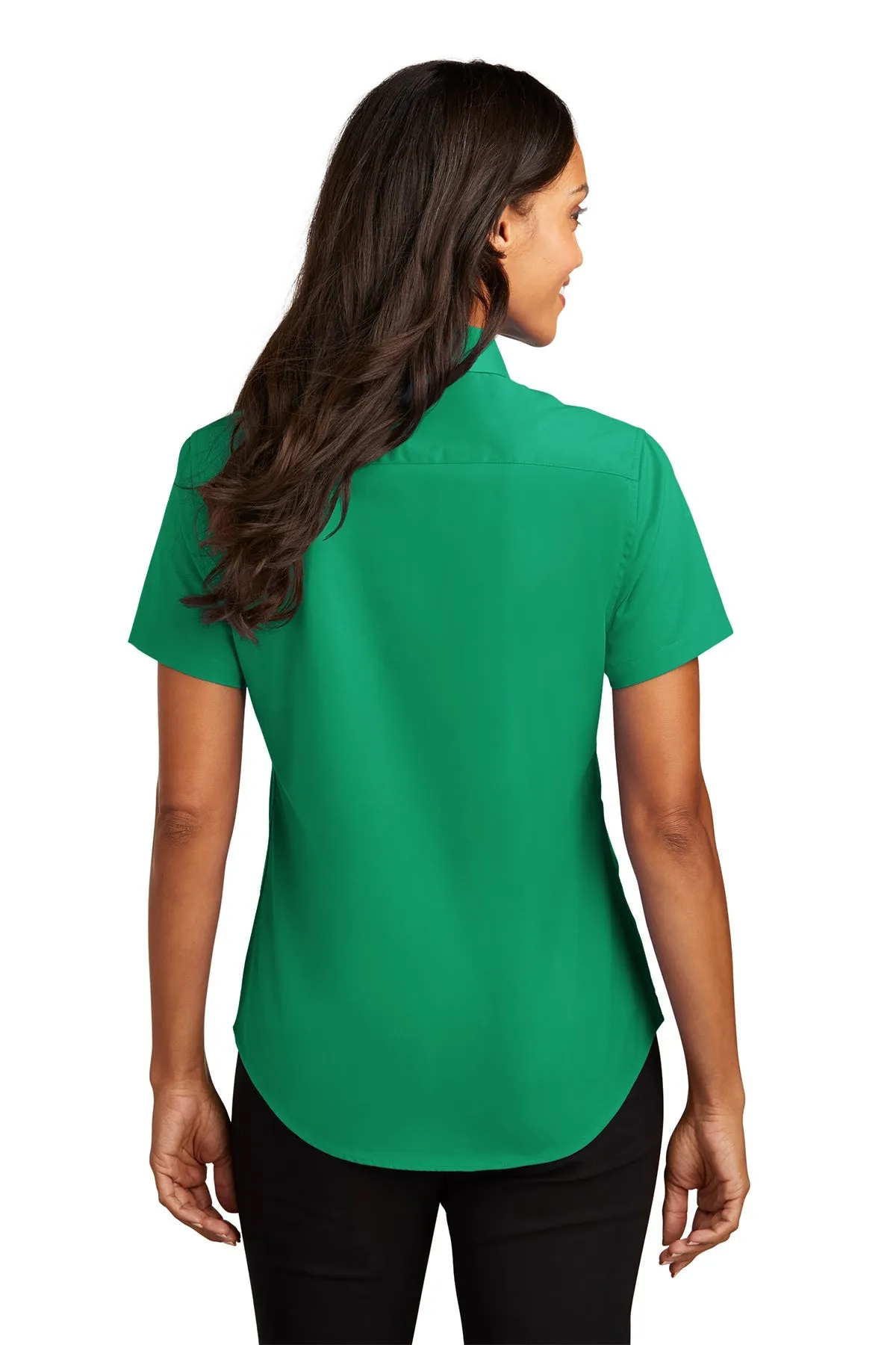 Port Authority Ladies Short Sleeve Easy Care Custom Shirts, Court Green