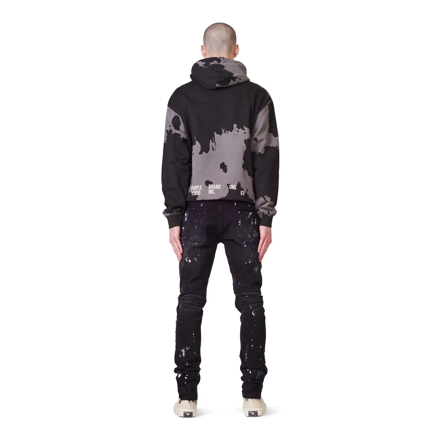 Purple Brand P001 Resin Knee Slit Jean
