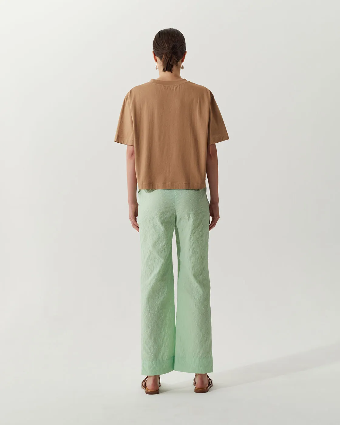 Quinn T-Shirt Organic Cotton Jersey Beige