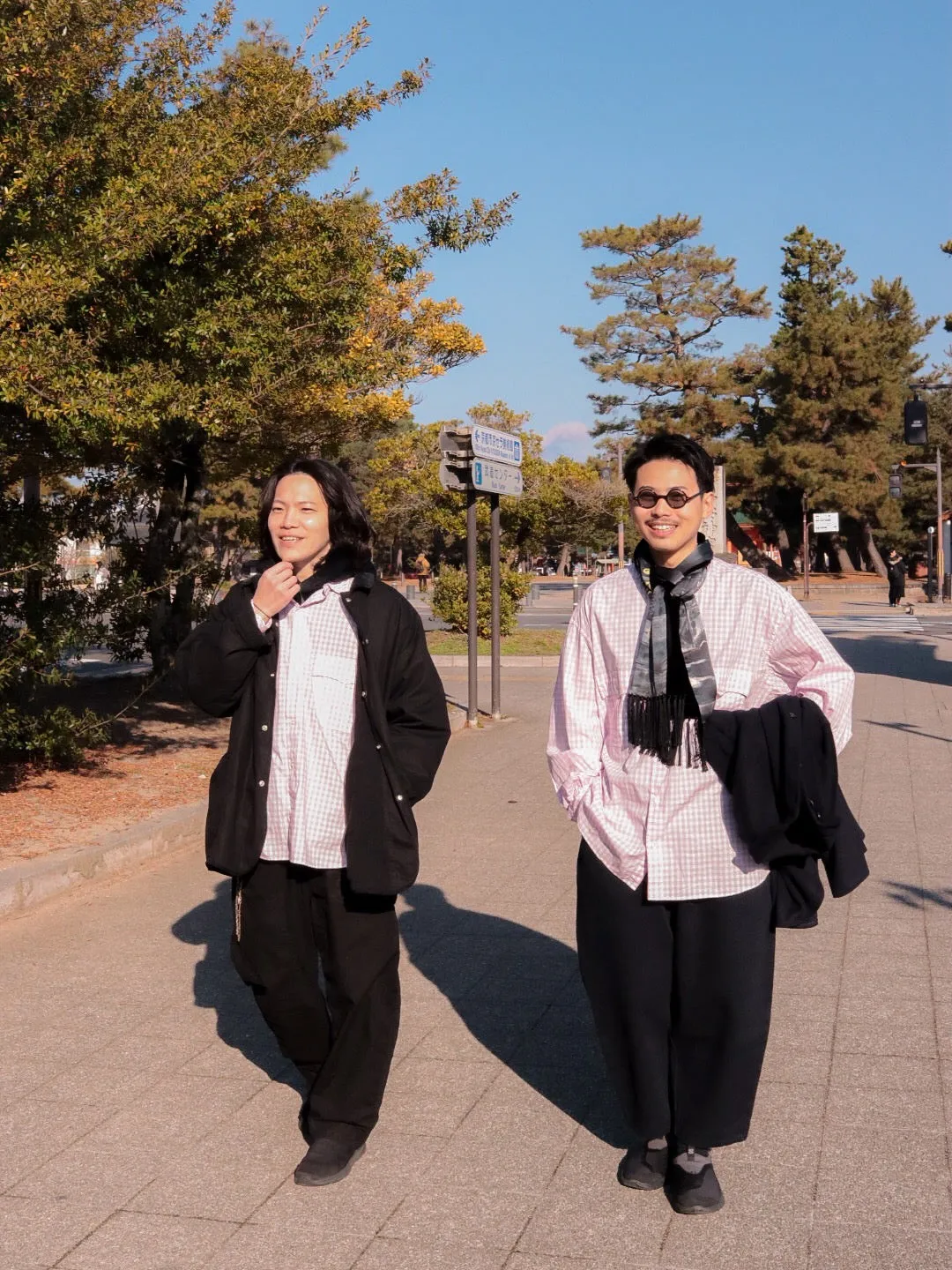 "KYOTO EXCLUSIVE" ROLL UP GINGHAM CHECK SHIRT -SAKURA-