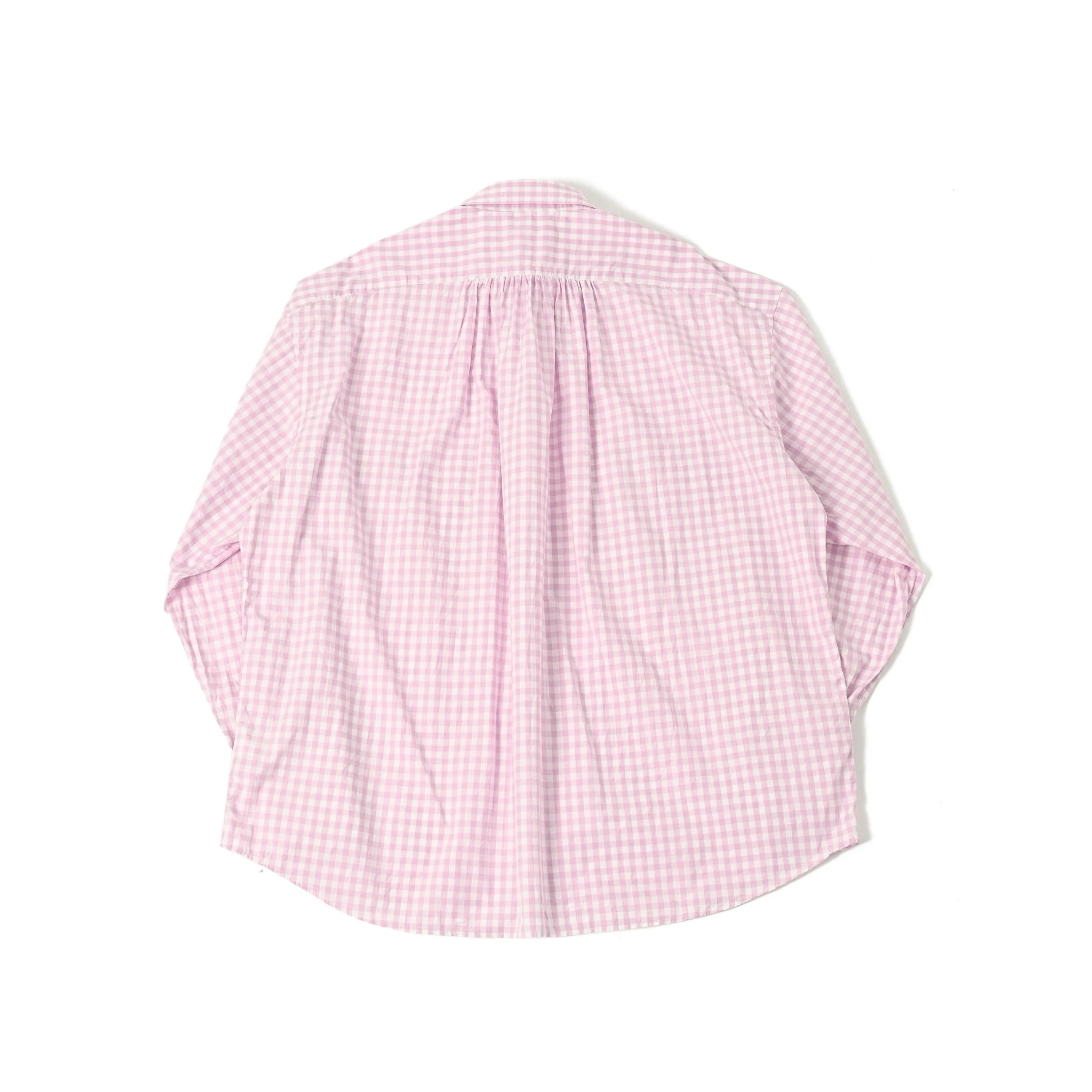 "KYOTO EXCLUSIVE" ROLL UP GINGHAM CHECK SHIRT -SAKURA-