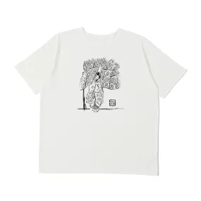 "KYOTO EXCLUSIVE" SUMMER T-SHIRT WHITE -MAIKO-