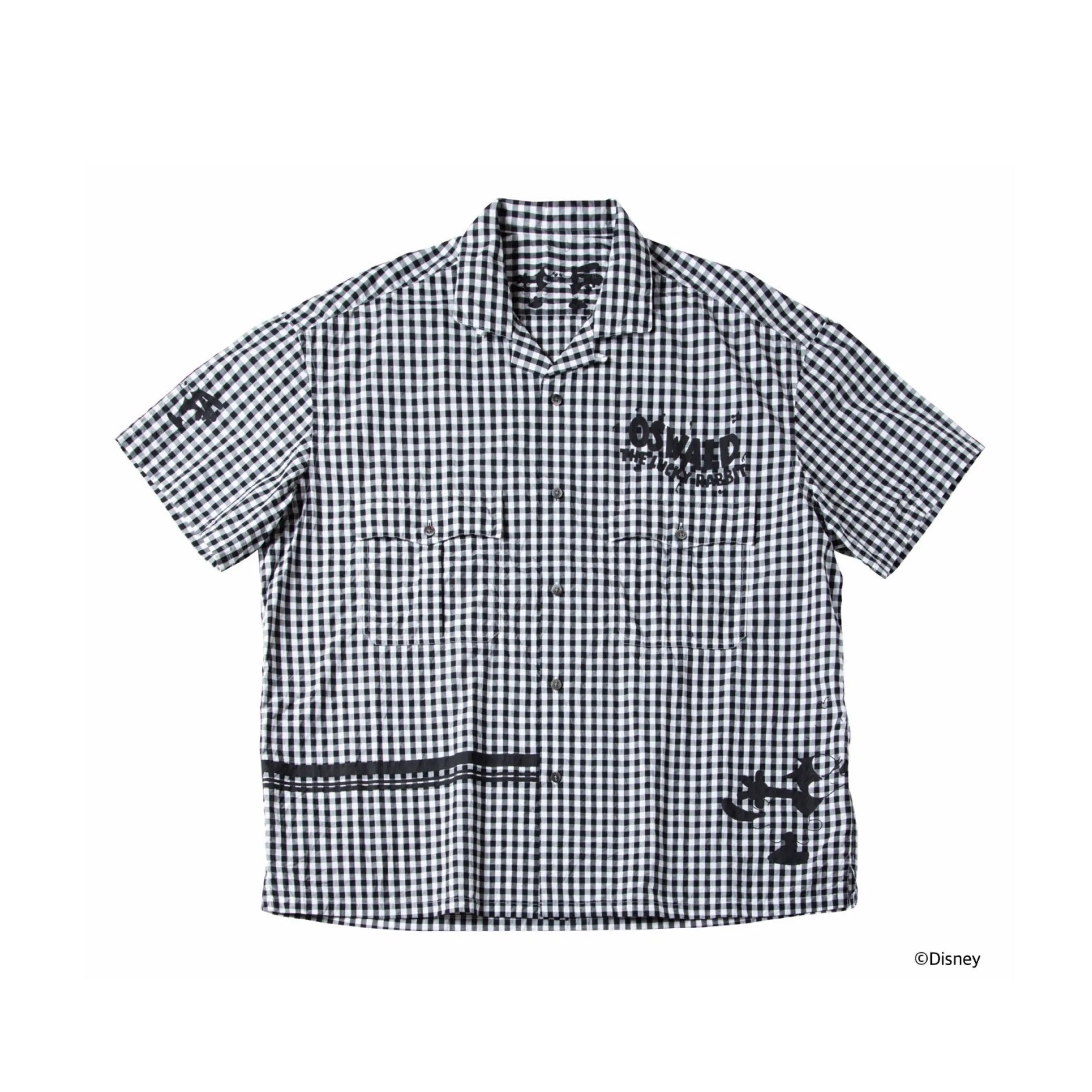 "PC EXCLUSIVE" DISNEY 100 OSWALD /  KEROUAC GINGHAM CHECK SHIRT