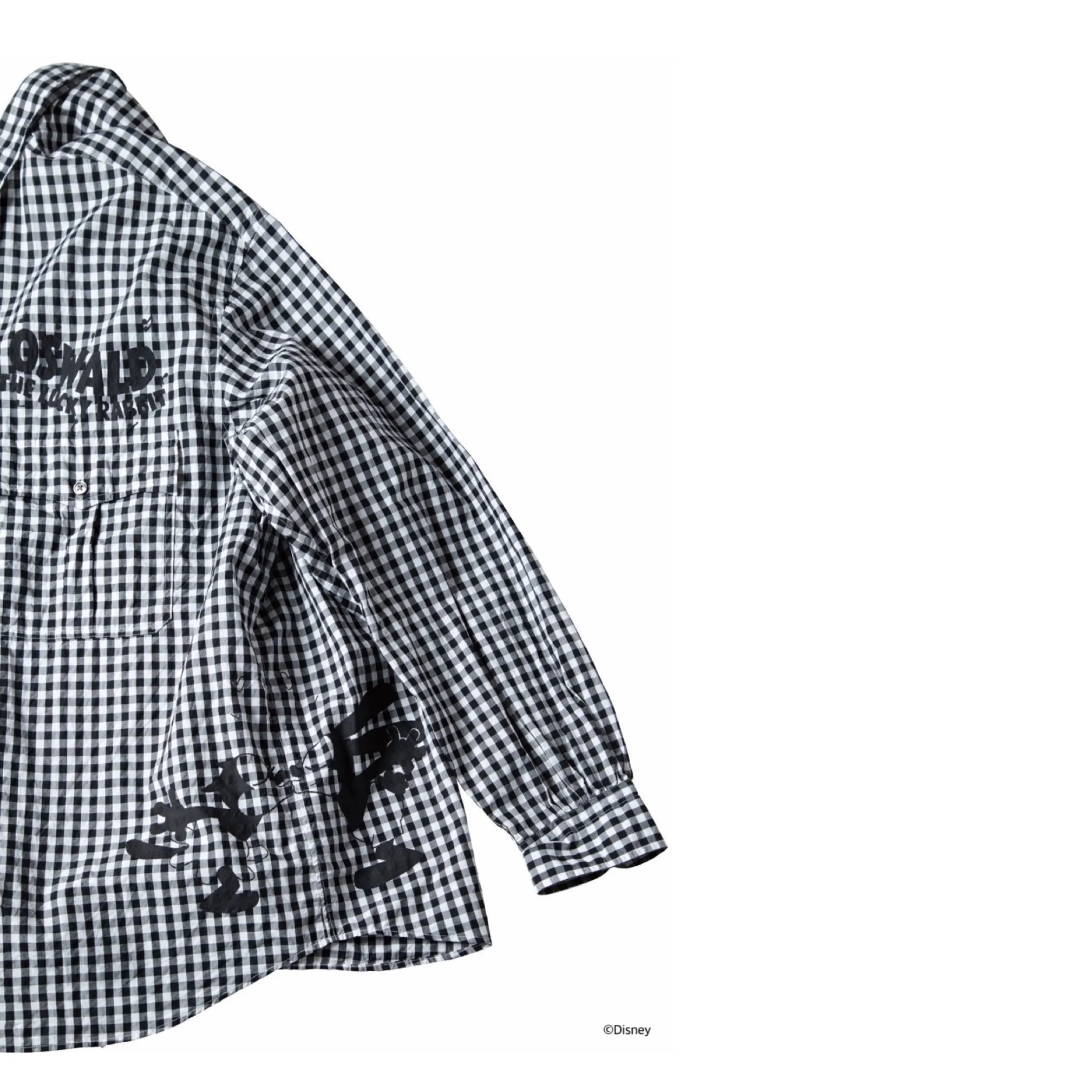 "PC EXCLUSIVE" DISNEY 100 OSWALD / ROLL UP GINGHAM CHECK SHIRT
