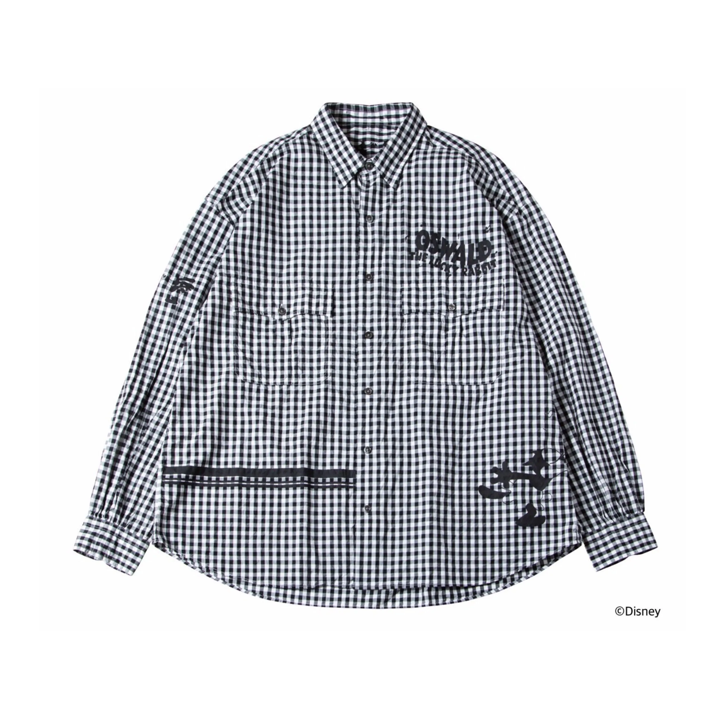 "PC EXCLUSIVE" DISNEY 100 OSWALD / ROLL UP GINGHAM CHECK SHIRT