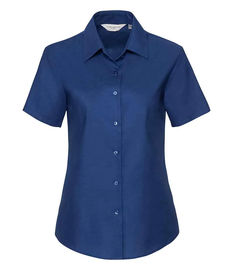 Russell Collection Short Sleeve Easy Care Oxford Shirt (Ladies)