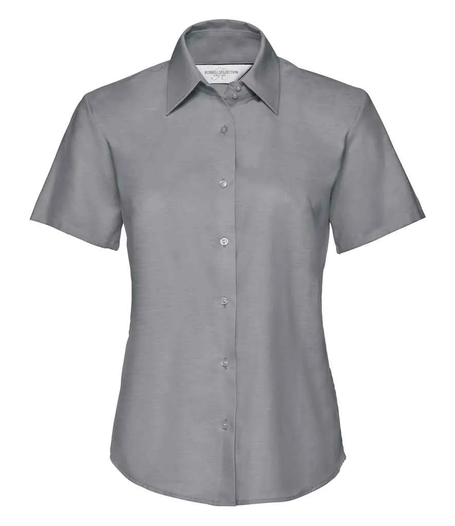 Russell Collection Short Sleeve Easy Care Oxford Shirt (Ladies)