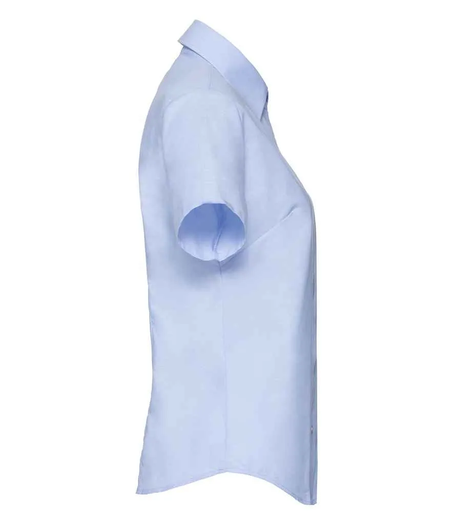 Russell Collection Short Sleeve Easy Care Oxford Shirt (Ladies)
