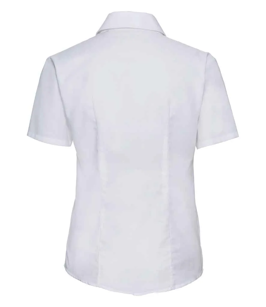 Russell Collection Short Sleeve Easy Care Oxford Shirt (Ladies)