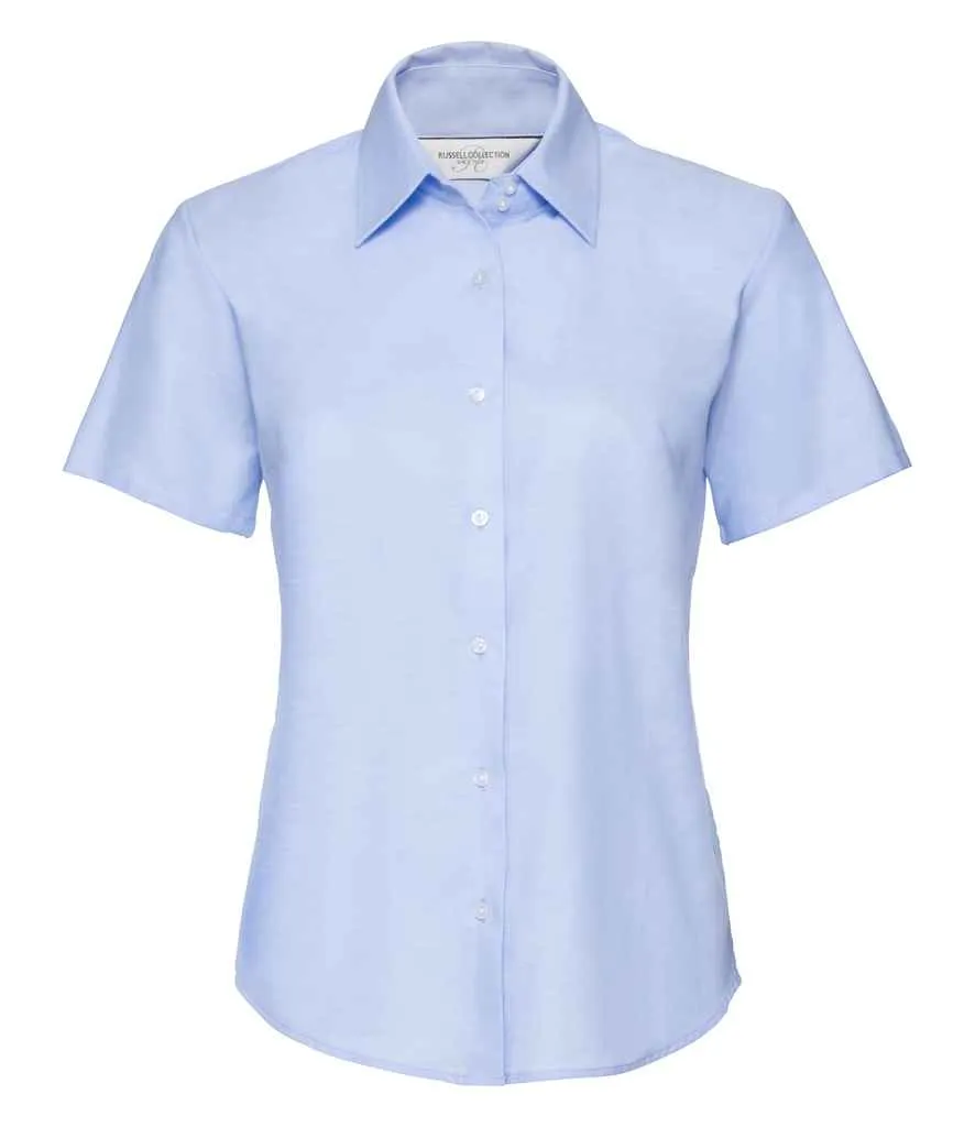 Russell Collection Short Sleeve Easy Care Oxford Shirt (Ladies)