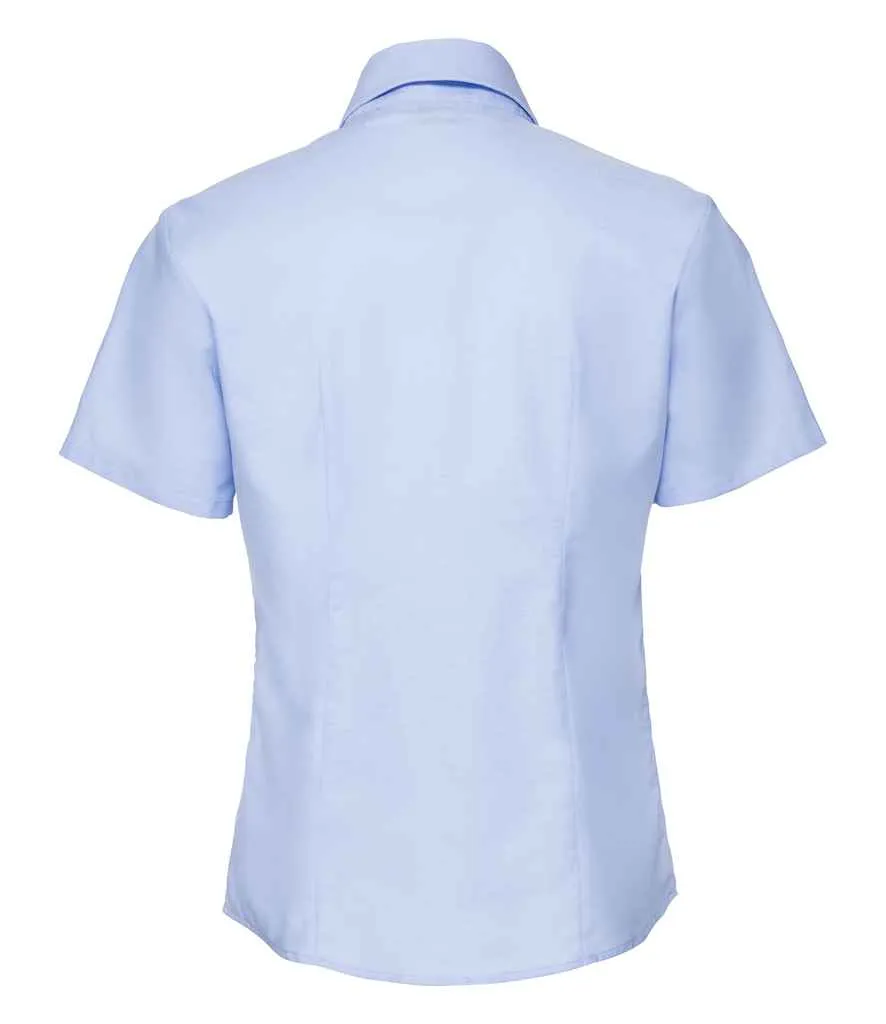 Russell Collection Short Sleeve Easy Care Oxford Shirt (Ladies)