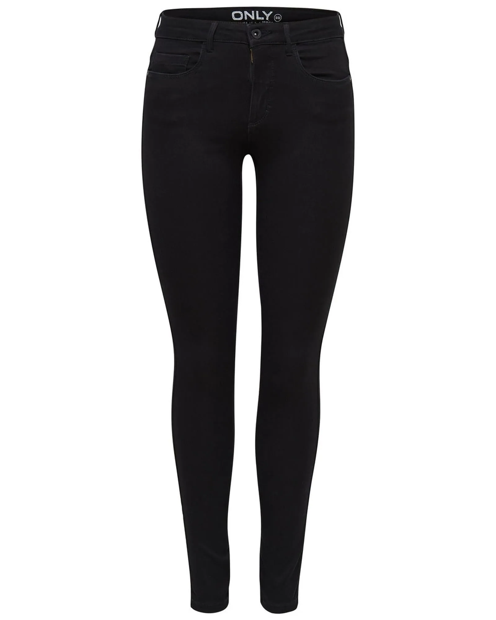 Skinny Jeans with Zip and Button Fastening