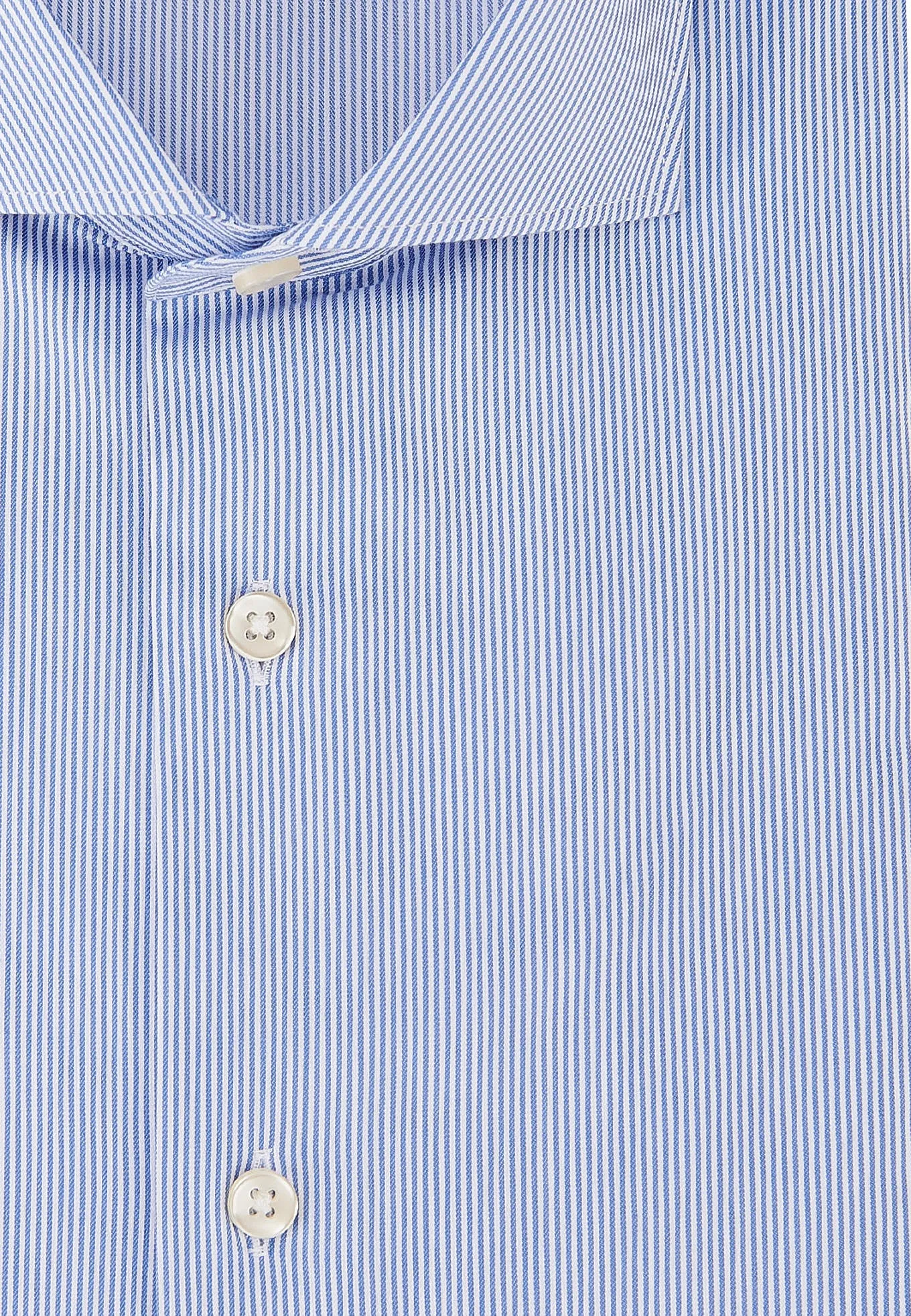 Slim fit COOLMAX thin striped shirt in 120's fabric made of blended cotton