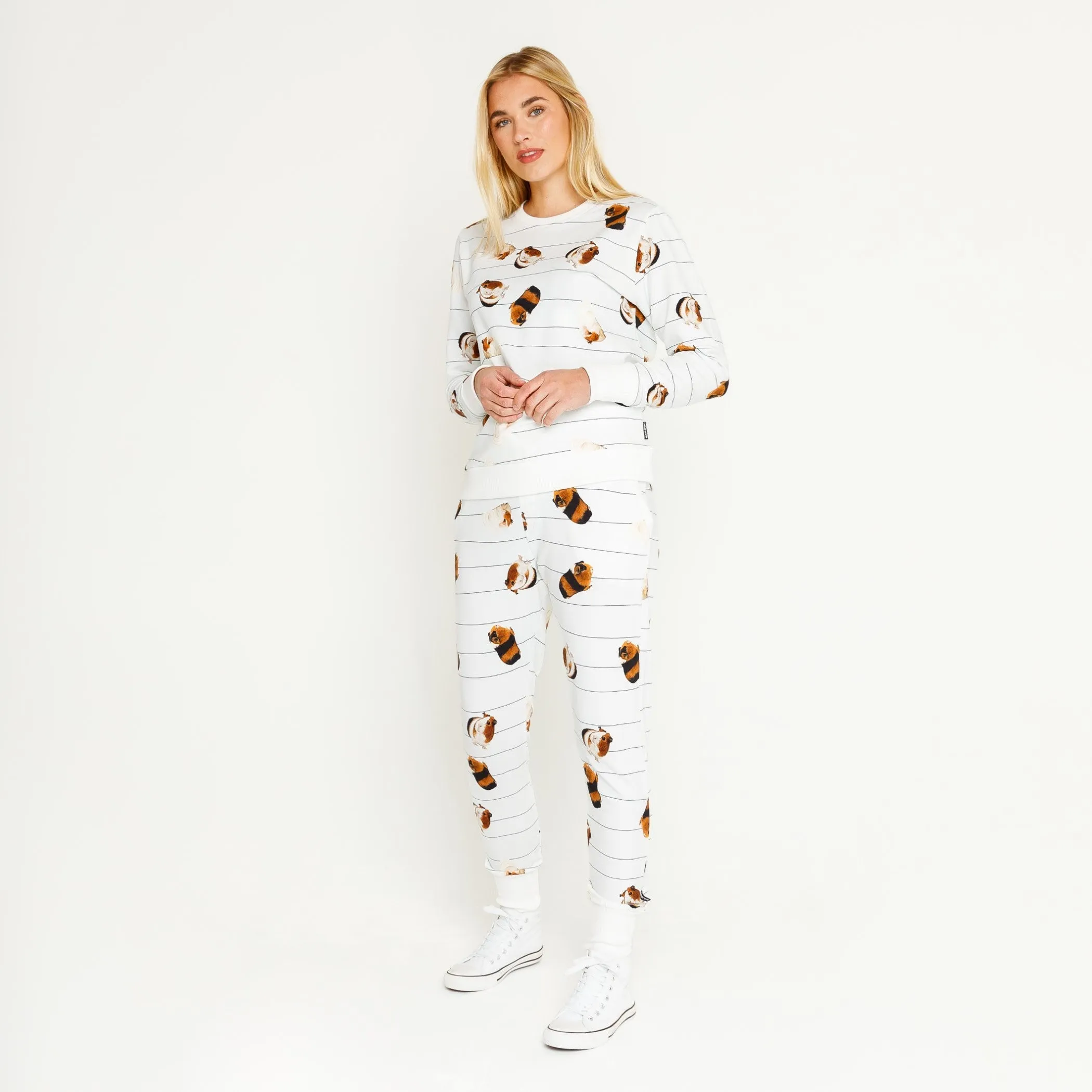 SNURK guinea pig white pants ladies