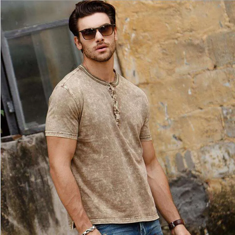 Solid Neutral Men's Top