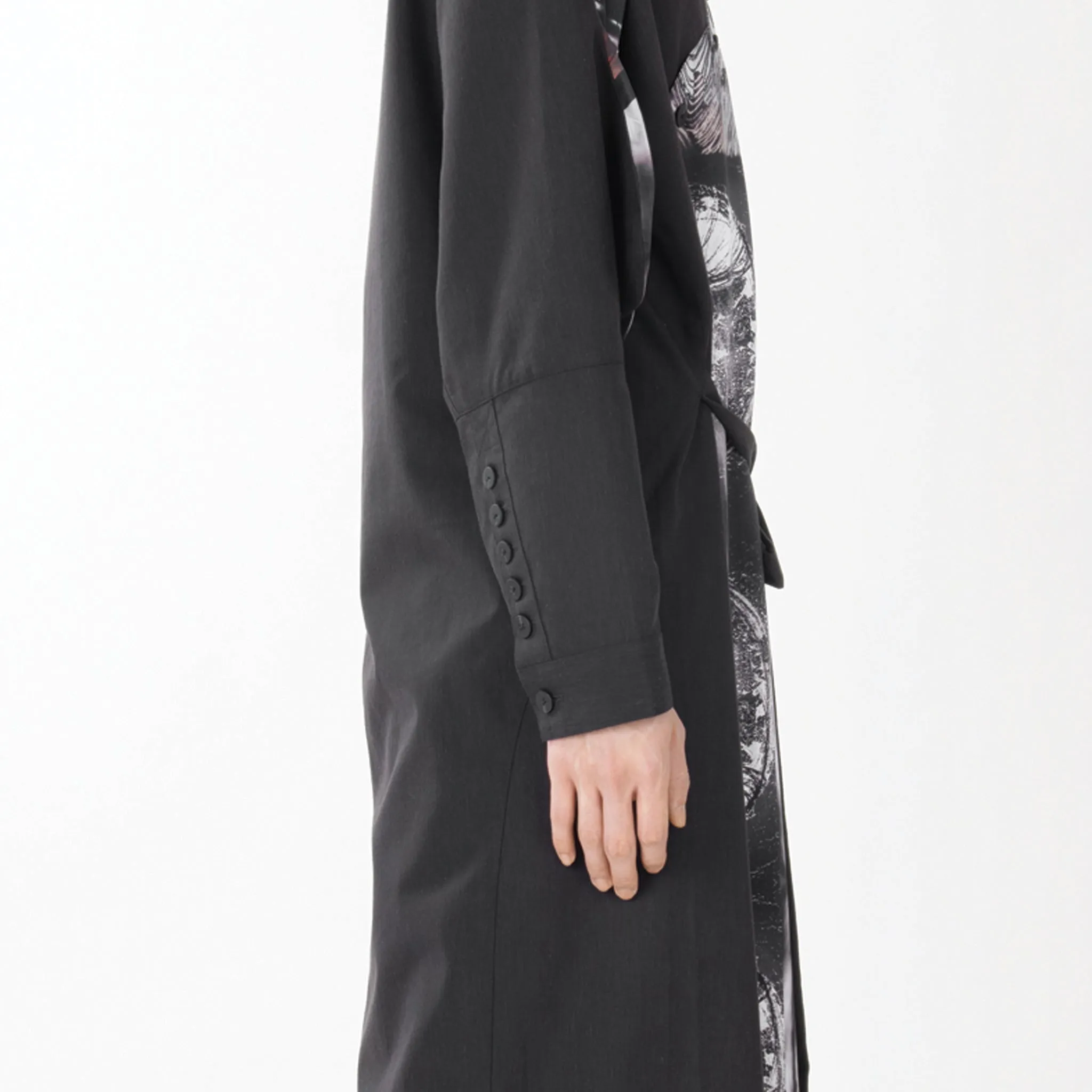 SOUND-WAVE PRINTS LONG SHIRT