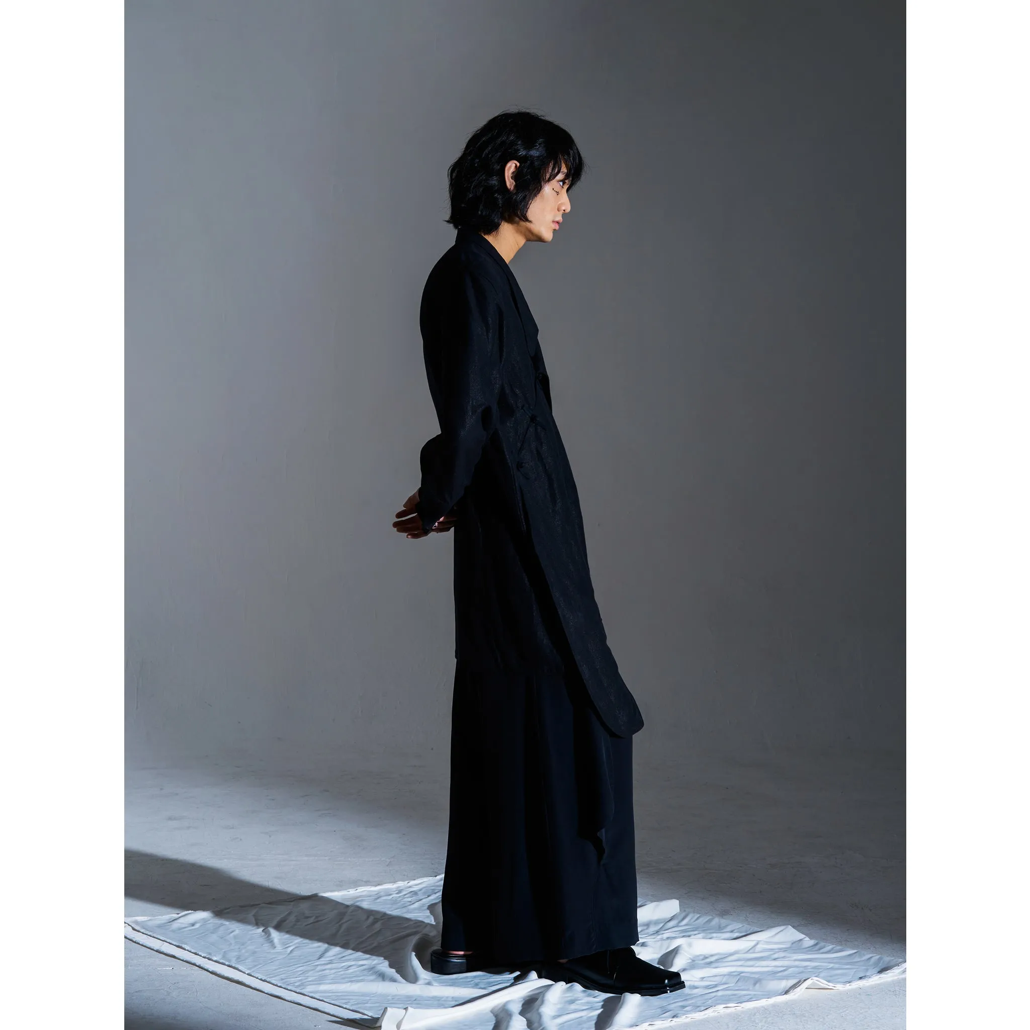 SOUNDWAVE FOIL PRINT LINEN SHIRT