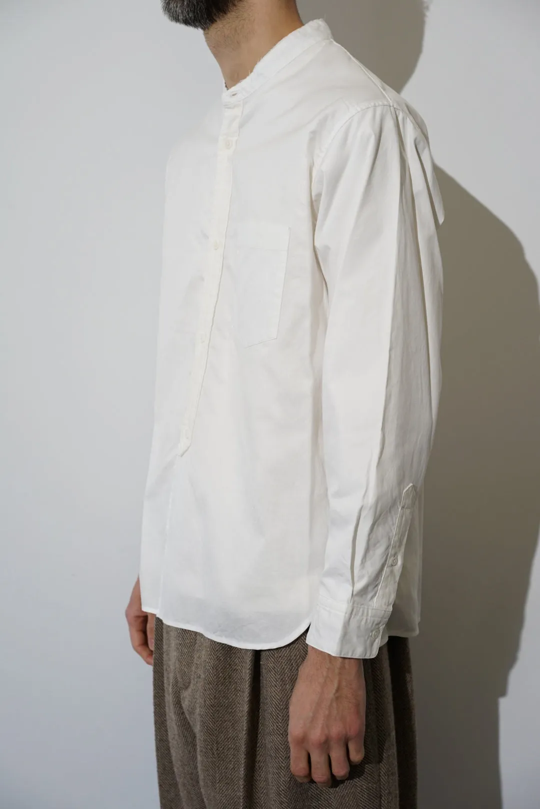 STILL BY HAND / バンドカラーシャツ（style department_ exclusive)