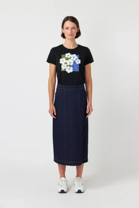 Sylvester Pop Flowers T-Shirt - Black