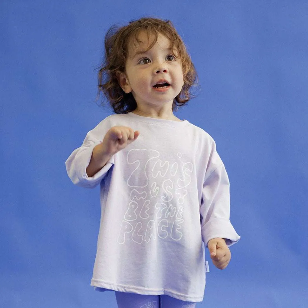 This Must Be The Place Long Sleeve Children's T-shirt - Lilac