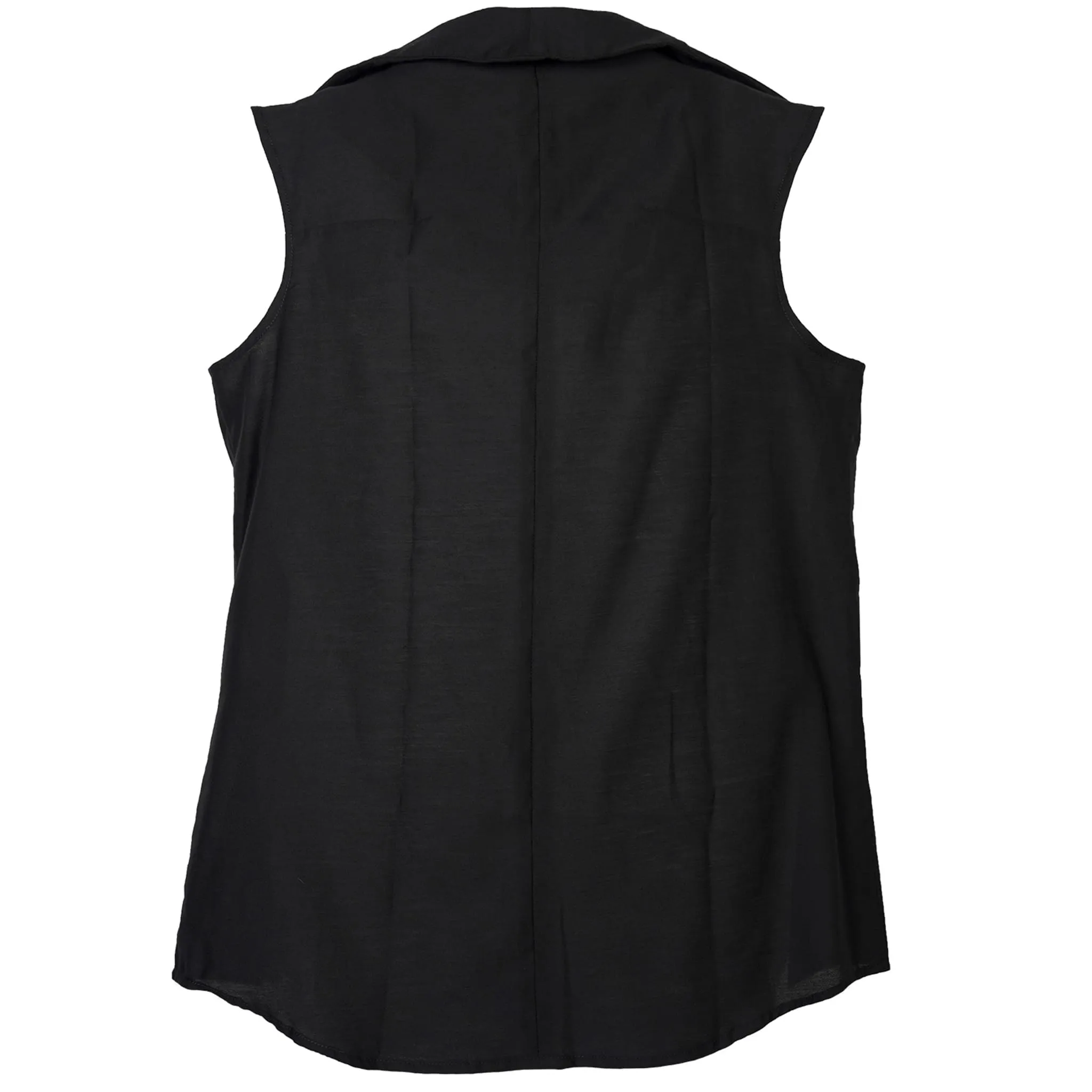 Transforming-Collar Shirt Without Sleeves