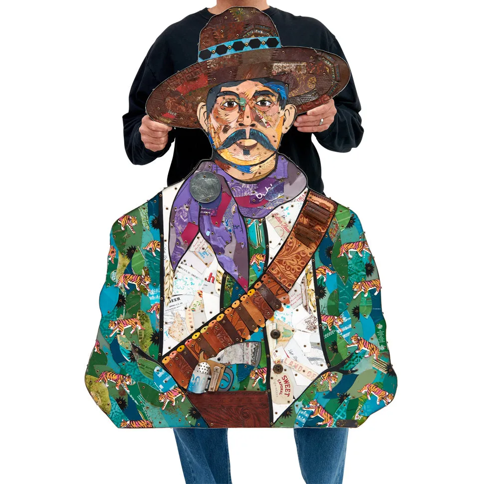 VAQUERO (TIGERS) original metal wall sculpture