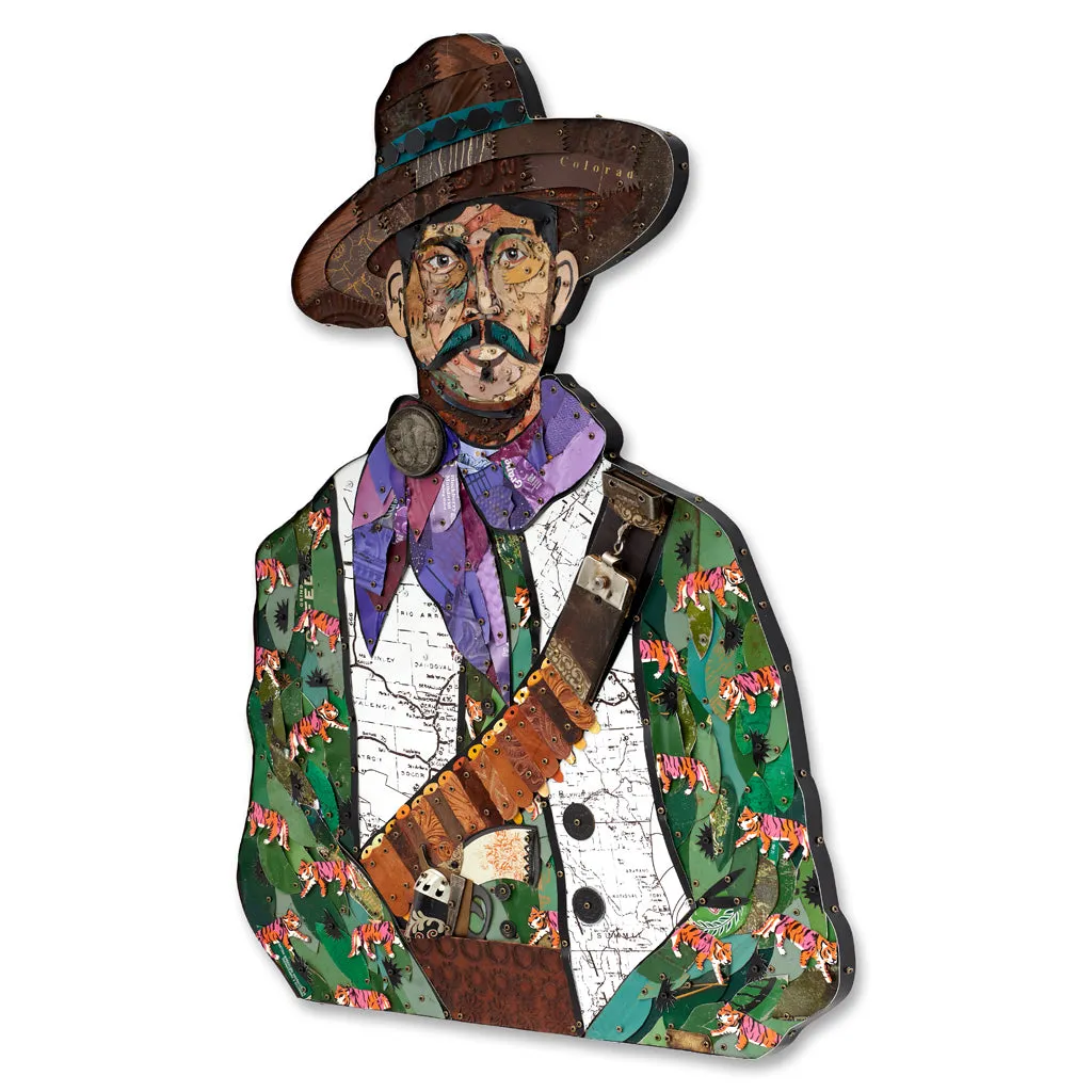 VAQUERO (TIGERS) original metal wall sculpture