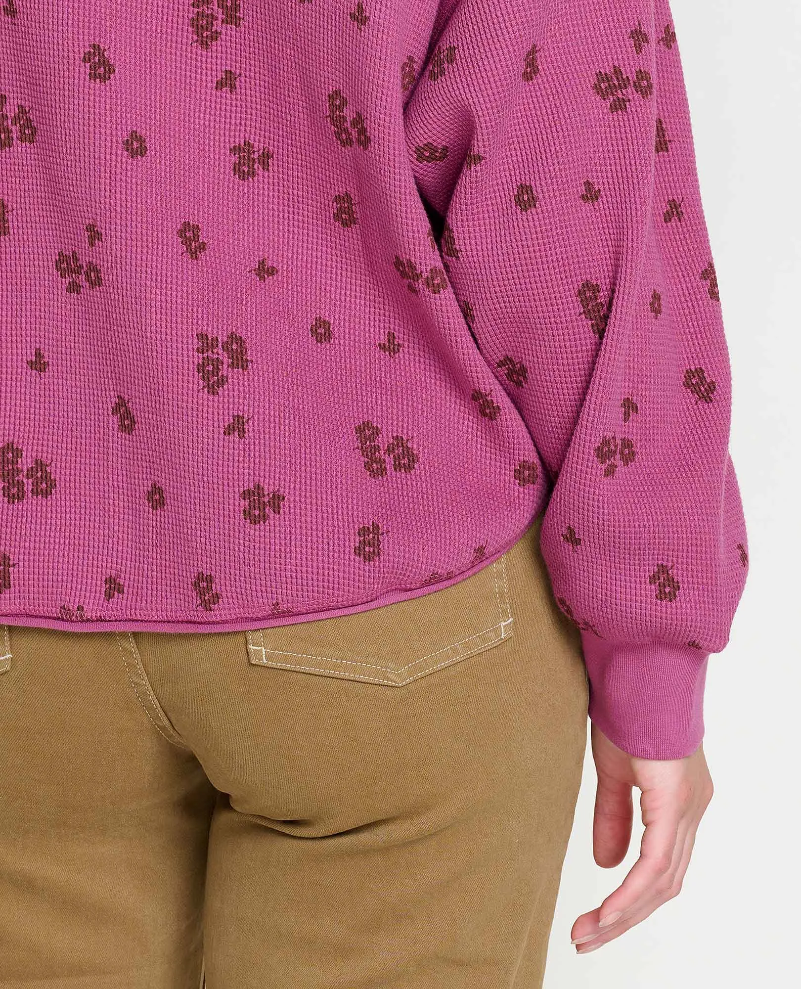 Women's McCloud Henley - Violet Floral Print