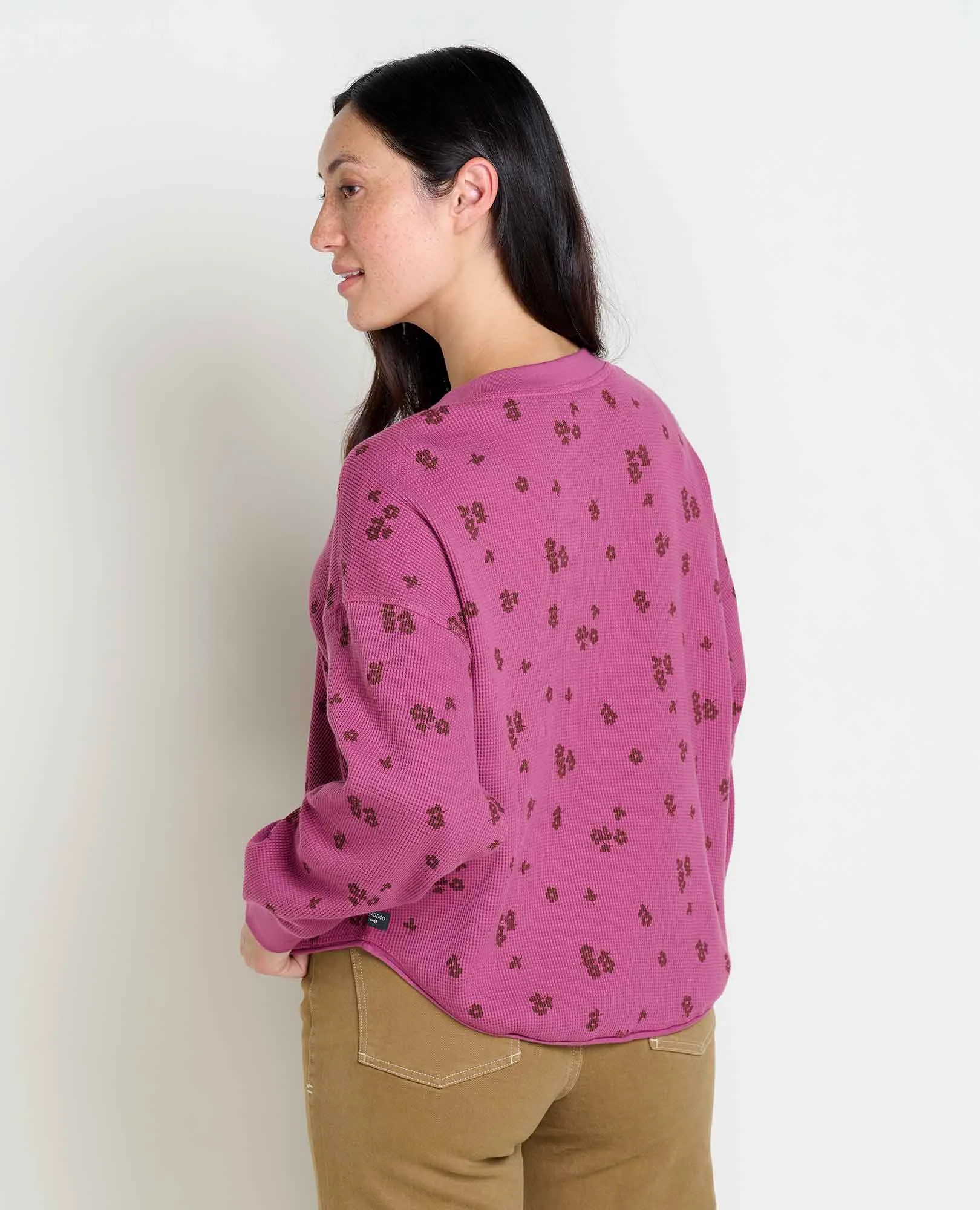 Women's McCloud Henley - Violet Floral Print