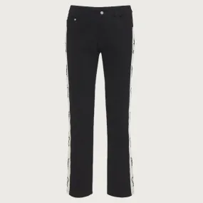 X Realbuy Side Embroidered Pants Black