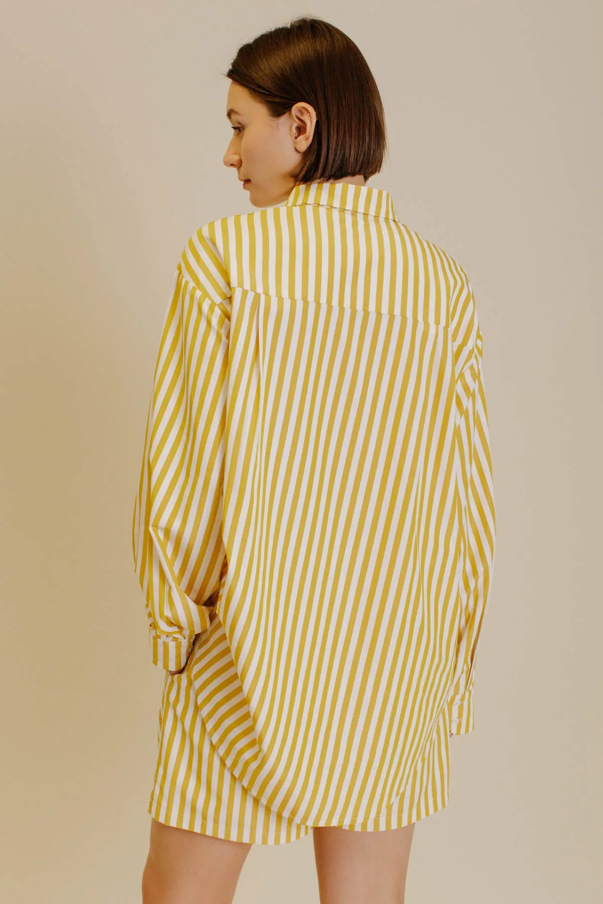 Yellow Striped Shorts