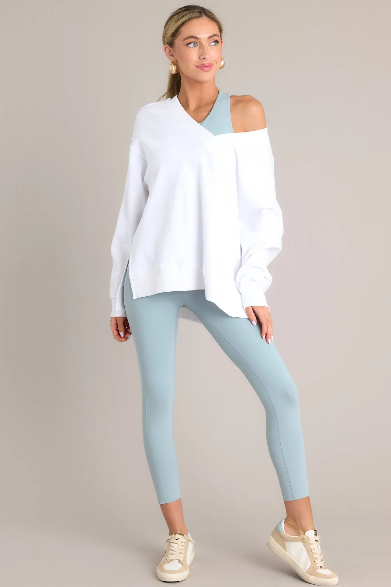Z-Supply Double Take White Sweatshirt