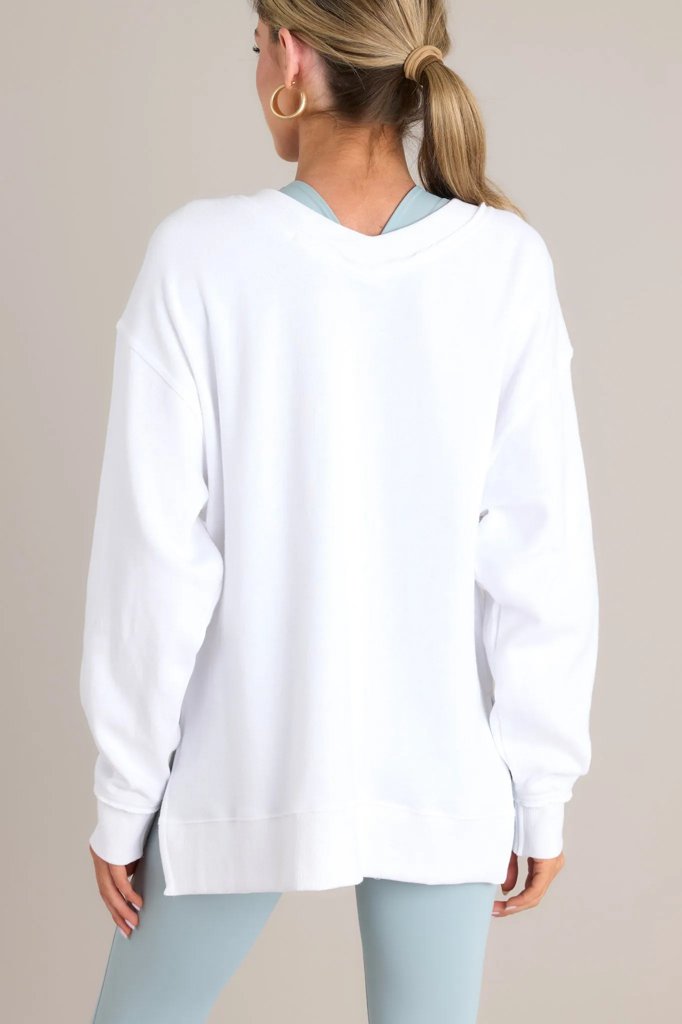 Z-Supply Double Take White Sweatshirt